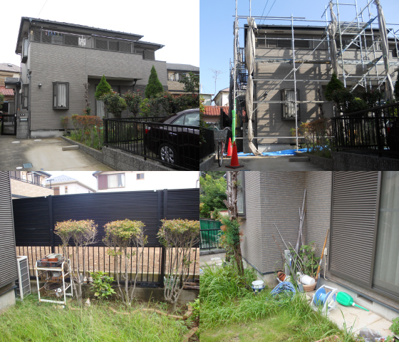 施工事例　 千葉県船橋市 Ｏ様邸 エクステリア工事（テラス）