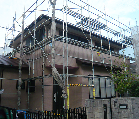 施工事例　  千葉県船橋市 Ｔ様邸 外壁・屋根塗装工事