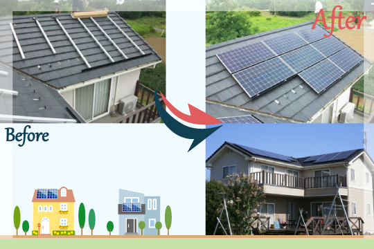 お客様の声 茨城県かすみがうら市 太陽光発電システム工事